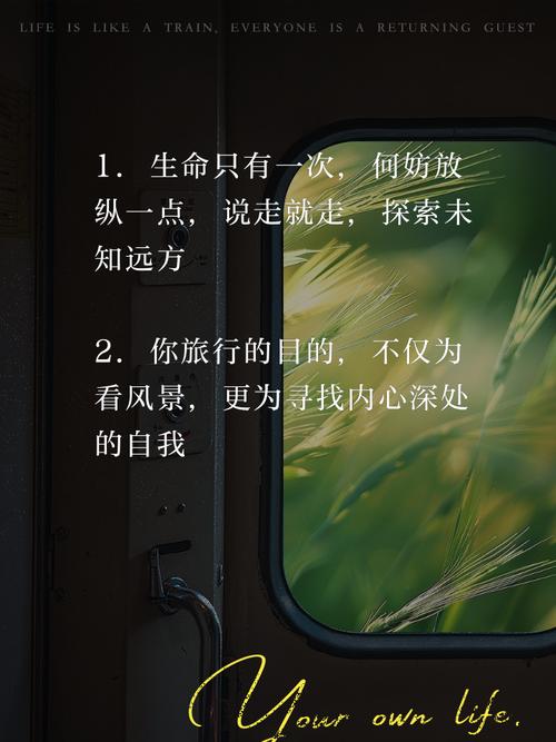 来一次说走就走的旅行 后半句子